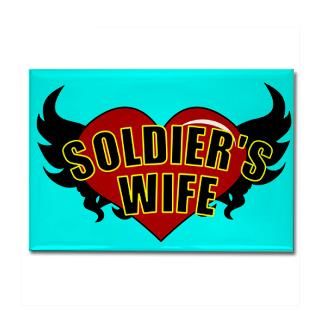 SOLDIERS WIFE TATTOO Rectangle Sticker 50 pk)