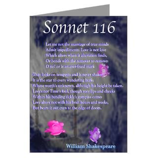 Literature Greeting Cards  Shakespeare Sonnet 116 Greeting Card