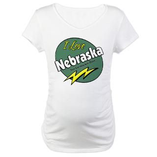 Nebraska gifts Maternity Dark T Shirt