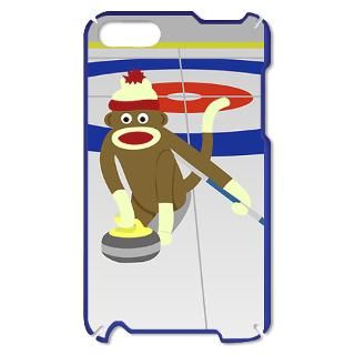 Broom Gifts  Broom iPod touch cases  Sock Monkey Olympic Curling