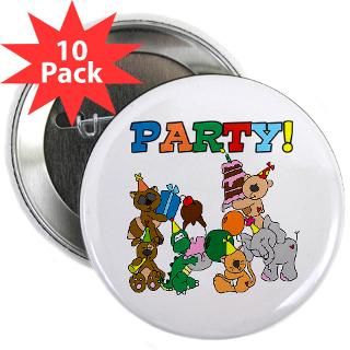 Animal Birthday Party 2.25 Button (100 pack)