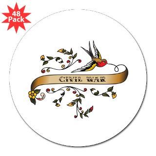 Civil War Scroll 3 Lapel Sticker (48 pk)