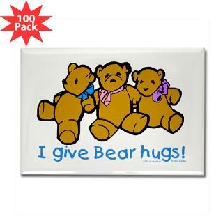 bear hugs rectangle magnet 100 pack $ 147 99