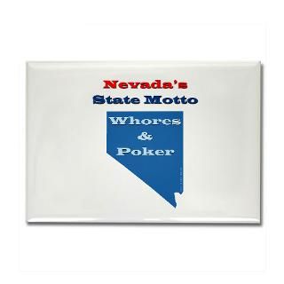 Nevada State Motto Rectangle Magnet (100 pack)