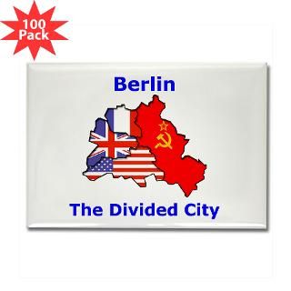 Berlin The Divided City Rectangle Magnet (100 pac