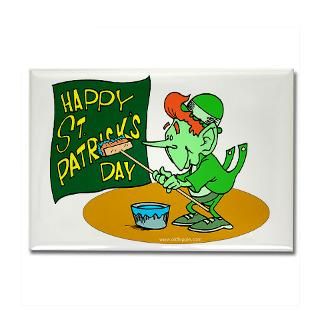 Happy St. Patricks Day Rectangle Magnet (100 pack)