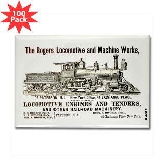 rogers locomotive works 1870 rectangle magnet 100 $ 147 99