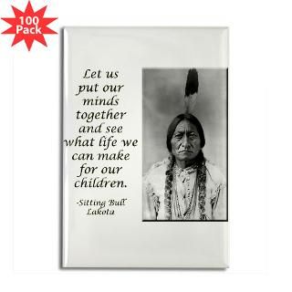 sitting bull quote rectangle magnet 100 pack $ 147 99