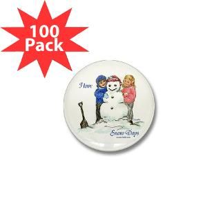 Love Snow Days Mini Button (100 pack)