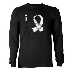 Lung Cancer Hero Ribbon T Shirt by shirts4cancer2