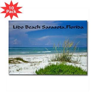 Lido Beach, Sarasota, Florida Rectangle Magnet (10