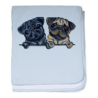 Pug Baby Blankets for Boys & Girls   & Personalize