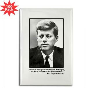 jfk inaugural quote rectangle magnet 100 pack $ 179 99