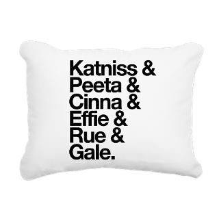 Hunger Games Characters Rectangular Canvas Pillow
