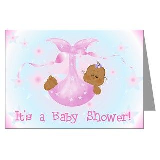 Greeting Cards > African American Baby Girl Invitations (Pk of 20