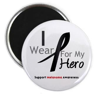 Melanoma I Wear Black Ribbon For My Hero Shirts  Shop4Awareness