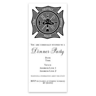 Firefighter Maltese Cross Invitations by Admin_CP129120
