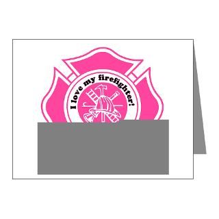 Love My Firefighter Note Cards (Pk of 10) for