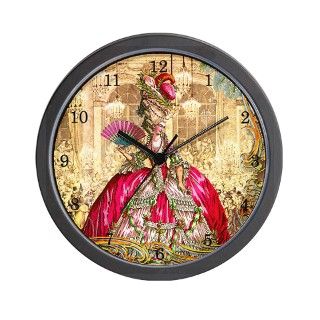 Art Gifts  Art Living Room  Marie Antoinette Pink Party a Wall Clock