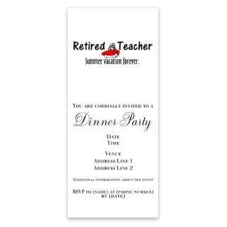 Teacher Retirement Invitations  Funny Teacher Retirement Invitation