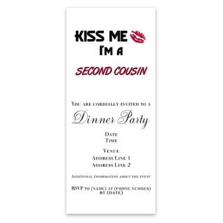 Kiss Me, Im a SECOND COUS Invitations by Admin_CP2183672