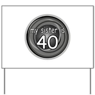 Its My 40th Birthday (Party Hats) Yard Sign by lushlaundry