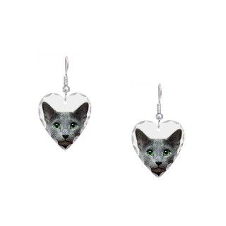 Animal Lover Gifts  Animal Lover Jewelry  Russian Blue Cat Earring