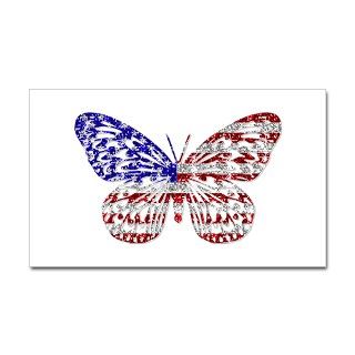 911 Gifts  911 Bumper Stickers  American Butterfly Rectangle Sticker