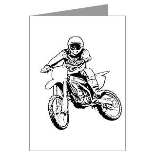 Playing in the dirt with a motorbike Greeting Card for