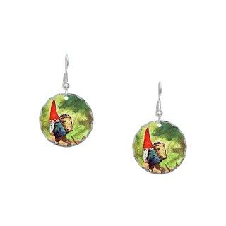 Gifts > Jewelry > Traveling Gnome Earring Circle Charm