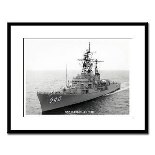 Framed Print  USS MANLEY (DD 940) STORE  USS MANLEY (DD 940) STORE