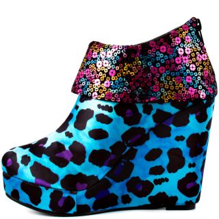 Iron Fists Multi Color Treasure Box Wedge   Turquoise for 84.99