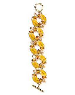 Carolee Yellow and Gold Stone Bracelet