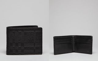 Burberry London Embossed Check Pebbled Leather Wallet_2