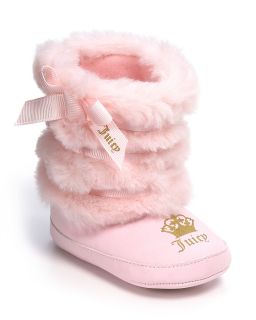 Infant Girls Faux Fur Boots   Sizes 3 12 Months