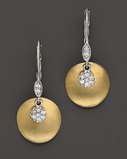 Meira T 14 Kt. Yellow Gold/Diamond Drop Earrings