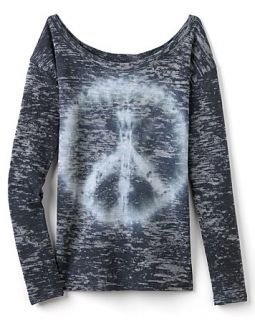 Tease Girls Sweatshirt with Peace Sign   Sizes 8 14
