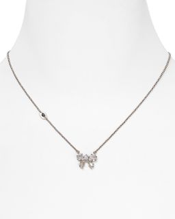 Juicy Couture Cubic Zirconia Bow Wish Necklace, 15