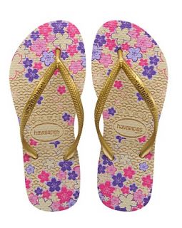 Havaianas Girls Slim Garden Print Sandals   Sizes 7 12 Toddler; 13, 1