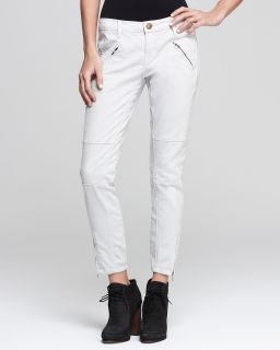 Current/Elliott Jeans   The Moto Stiletto Low Rise in Stone Grey Wash