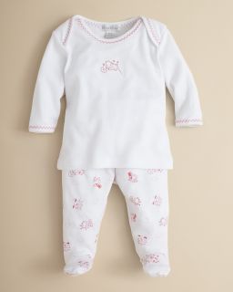 print shirt pant set sizes 0 9 months price $ 34 00 color white pink