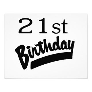 Funny 21st Birthday Invitations, Announcements, & Invites