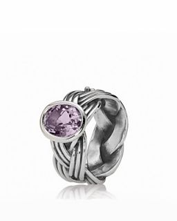 PANDORA Ring   Sterling Silver & Pink Amethyst Tied Together