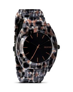 Nixon The Time Teller Leopard Watch, 40mm