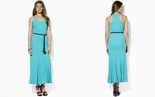 Lauren Ralph Lauren Sleeveless Scoop Neck Maxi Dress with Belt_2