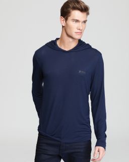 hugo boss innovation hooded shirt price $ 49 00 color open blue size