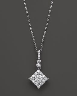 Pendant Necklace in 14K White Gold, .50 ct. t.w.
