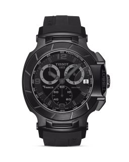 Tissot T Race Mens Black Quartz Chronograph Sport Watch, 50mm