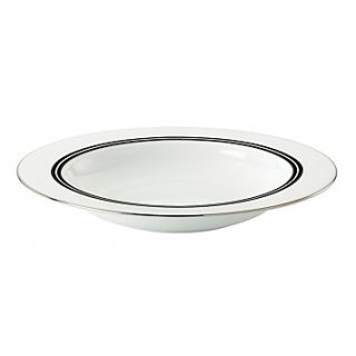 rim soup bowl price $ 56 00 color white w black band border plat