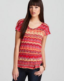 ella moss tee chevron high low price $ 88 00 color poppy size select